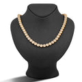 10K Yellow Gold 20CT Natural Round/Baguette Diamond 8MM Flower Cluster Tennis Chain
