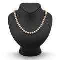 10K Yellow Gold 14 CTW Natural Diamond Baguette/Round Tennis Chain Round Shape Link 20" Necklace