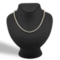925 Yellow 2CTW Natural Diamond Tennis Chain 4.5MM Necklace 18" Men