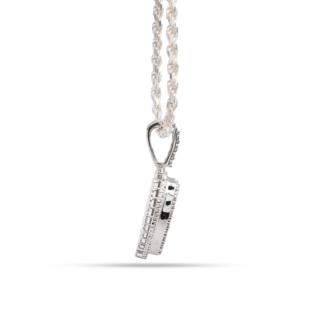 925 Natural Diamond 0.35 CTW Heart Shape Pendant Women Charm
