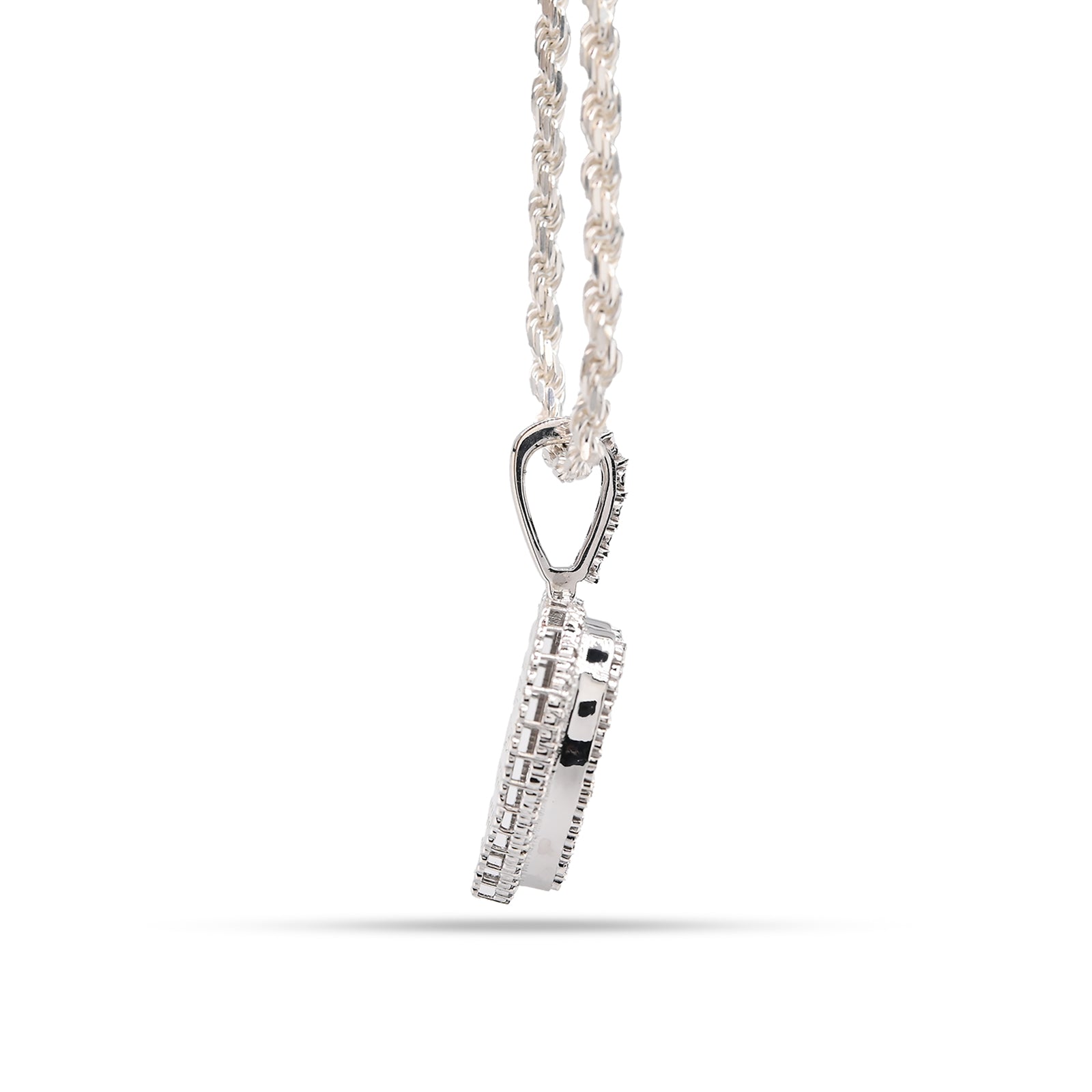925 Natural Diamond 0.35 CTW Heart Shape Pendant Women Charm