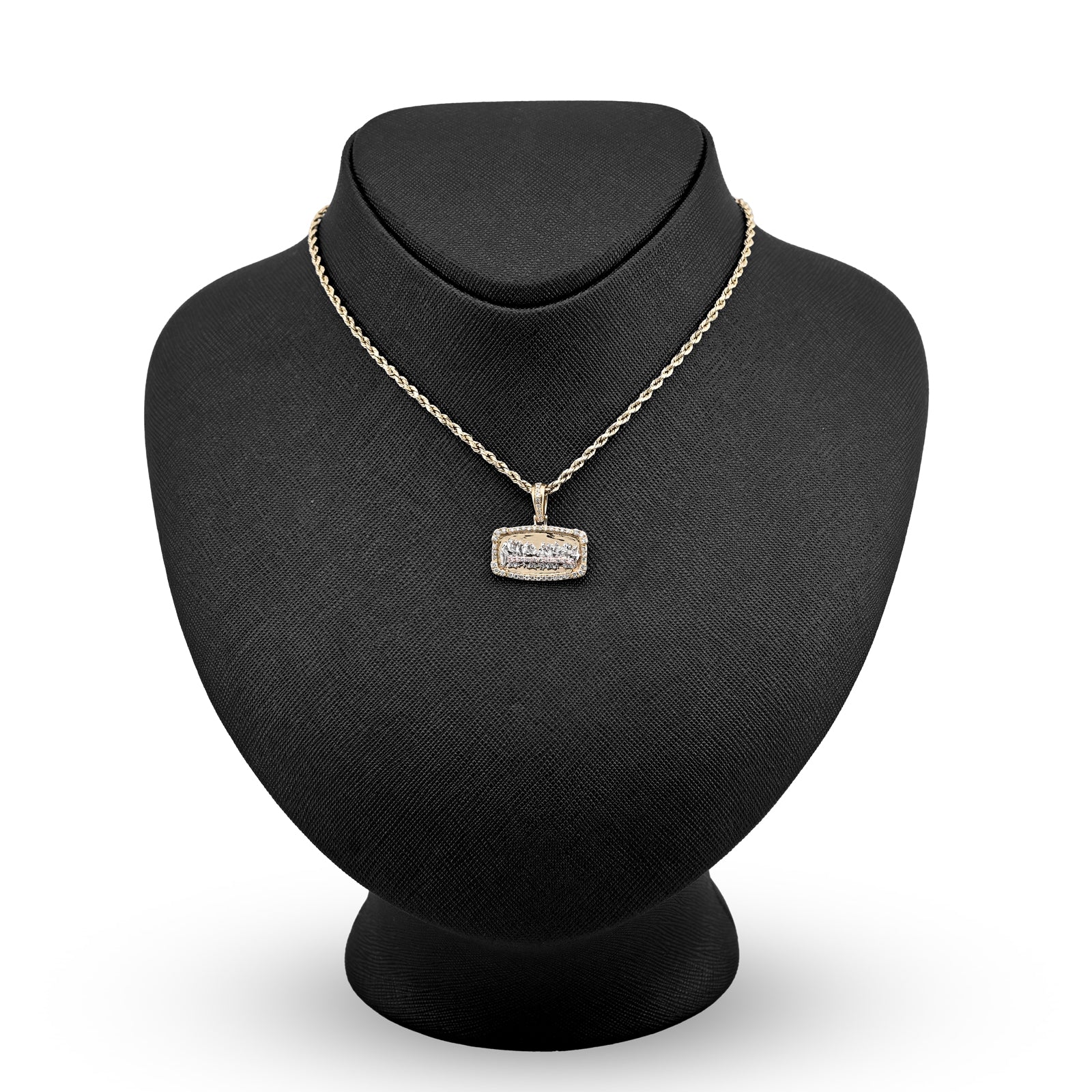 10K Yellow Gold 0.94 CT Round Natural Diamond Last Supper Pendant Men Women 22.1 MM Charm 4.2 g