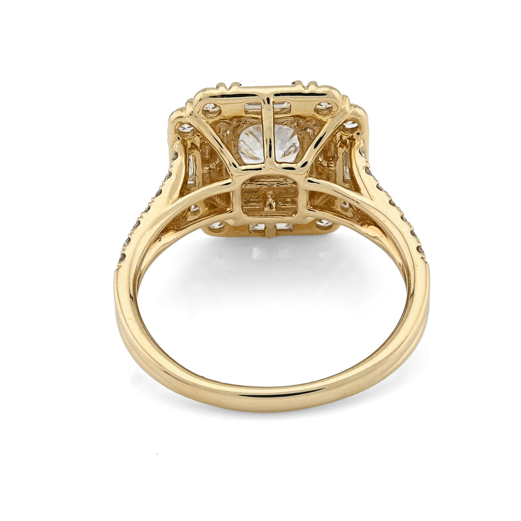 14K Yellow Gold 2.19 CTW Lab Diamond Women's Ring