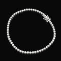 925 Silver 2 CTW Lab Diamond Bracelet 7" Men Women