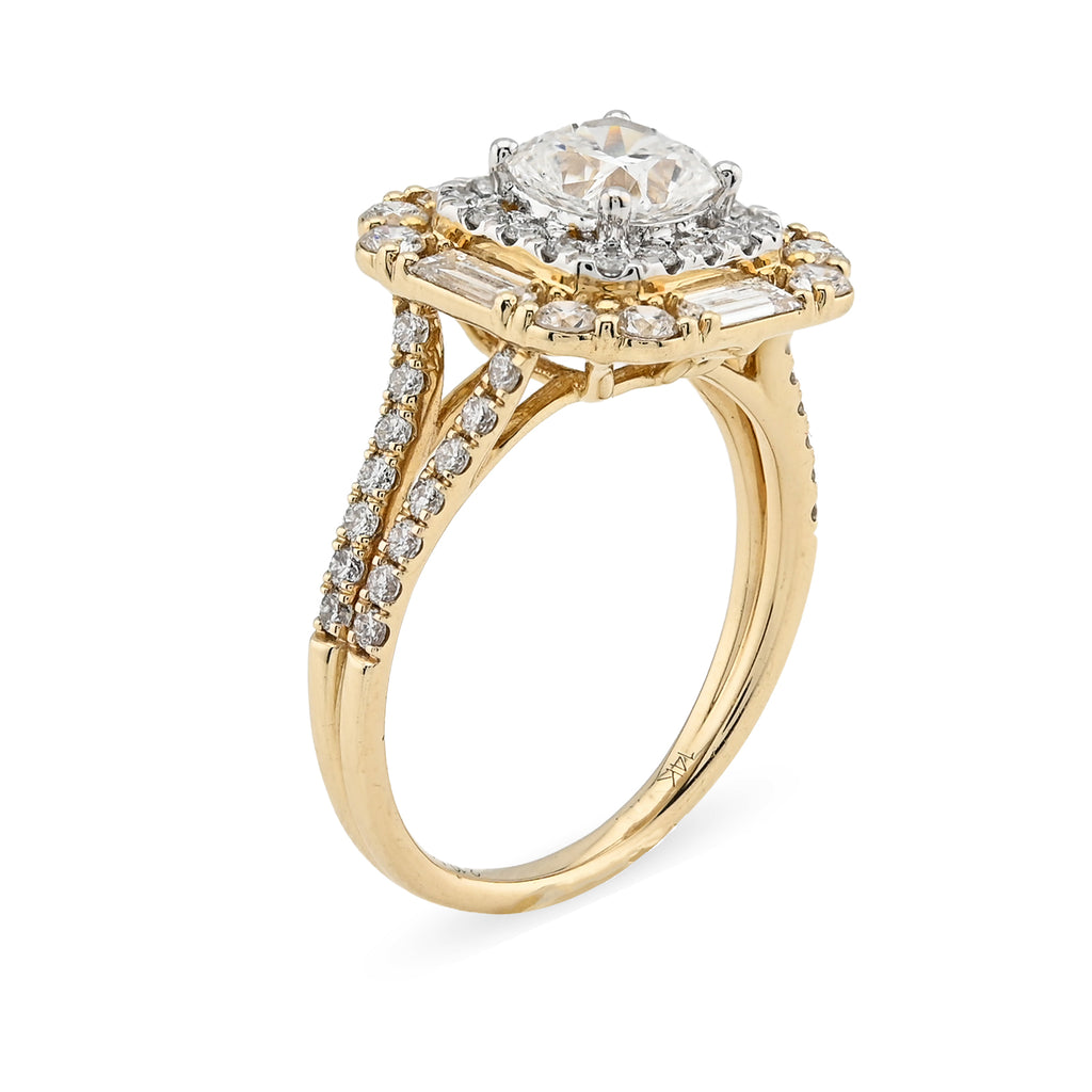 14K Yellow Gold 2.19 CTW Lab Diamond Women's Ring
