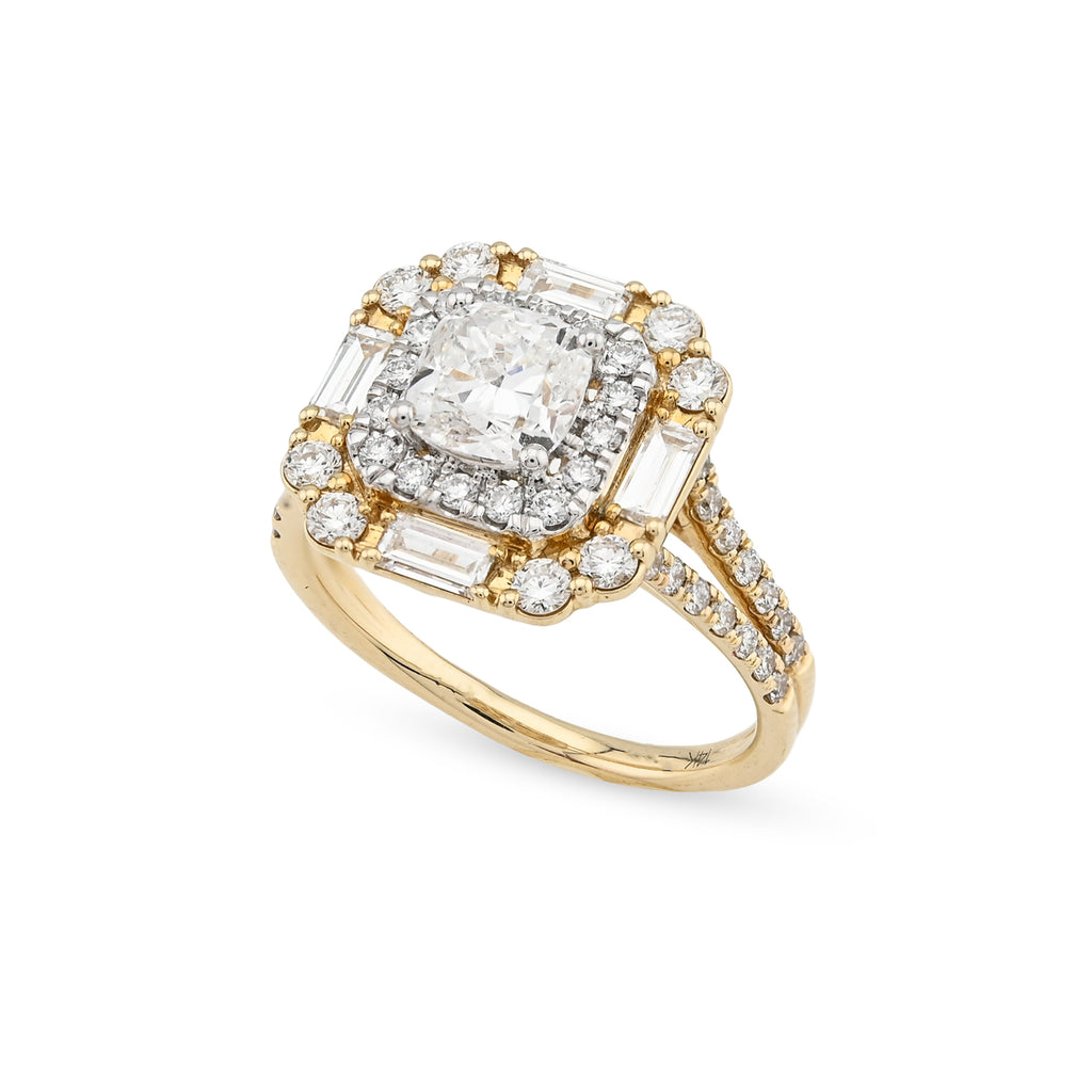 14K Yellow Gold 2.19 CTW Lab Diamond Women's Ring