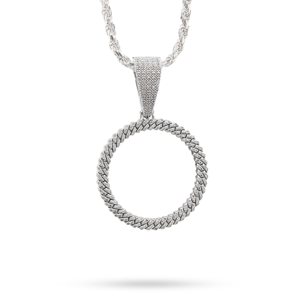 925 Sterling Silver 1.5 CT Natural Diamond Memory Charm Picture Pendant 8.5 g