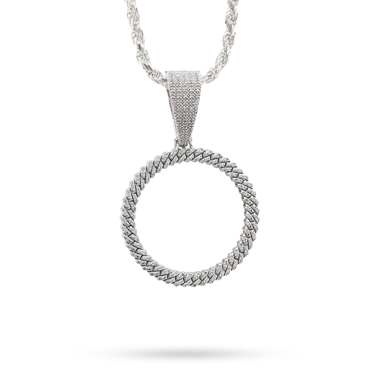 925 Sterling Silver 1.5 CT Natural Diamond Memory Charm Picture Pendant 8.5 g