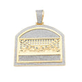 10K Yellow Gold 1040 CTW Natural Diamond Last Supper Pendant 19.9 g Men Charm