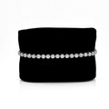 10K White Gold 5CTW Lab Diamond Tennis Bracelet 4MM 7"