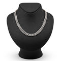 10K Yellow Gold 16.89 CT Natural Diamond Flower Setting Tennis Chain 22" Men's