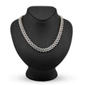 10K Yellow Gold 6.74 CT Natural Diamond 11 MM Cuban Link Chain 18" Men Necklace