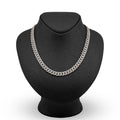 10K Yellow Gold 9.5 CT Natural Diamond Cuban Link Chain 8 MM Men 54.6 g Necklace 22"