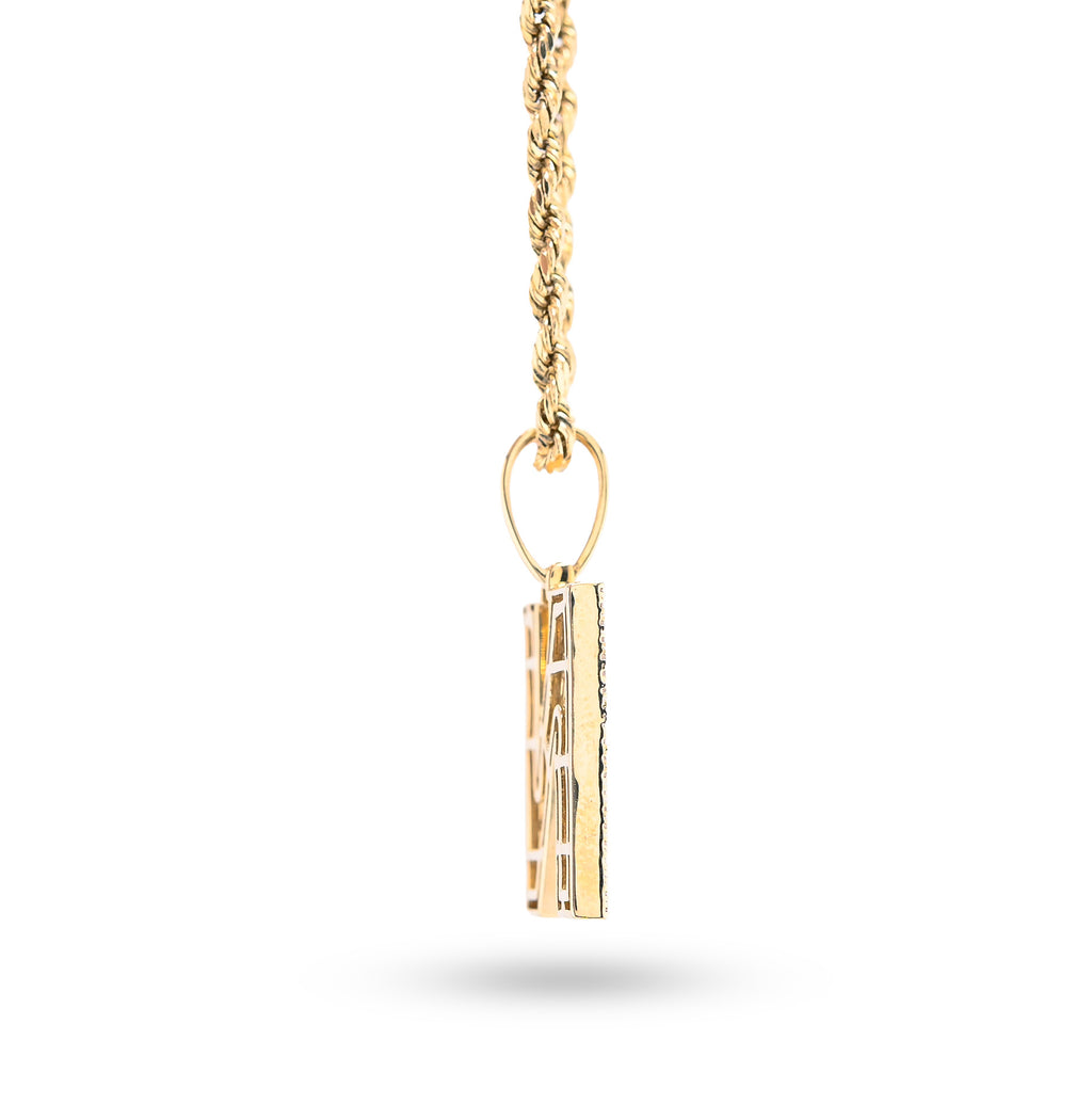 10K Yellow Gold 0.60 CT Natural Diamond Initial N