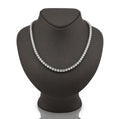 10K White Gold 55CTW Lab Diamond 50 Pointer 22" Tennis Chain 52.5g 5MM