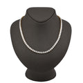 10K Yellow Gold 4.94CT Natural Diamond Tennis Chain 5.5MM Necklace 22"